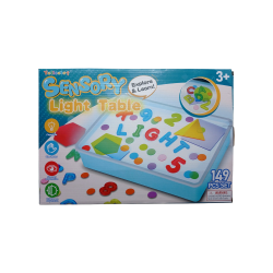 ​  🌈 Yellcetoy Sensory Light Table Stół Sensoryczny Podświetlany – Zestaw 149 Elementów