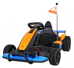 Gokart McLaren Drift na akumulator dla dzieci Funkcja driftu Sportowe siedzenie Światła LED Wolny Start EVA