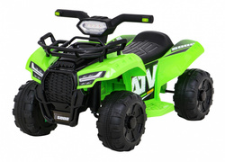 Quad Storm na akumulator dla dzieci Zielony Silnik 25W MP3 USB LED