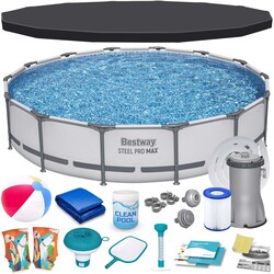Basen ogrodowy stelażowy 427 x 84 cm zestaw 17w1 Bestway 56595