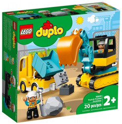 LEGO DUPLO 10931 Ciężarówka i koparka gąsienicowa
