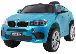 BMW X6M Elektryczne Autko, SUV dla dzieci Lakier Niebieski Pilot