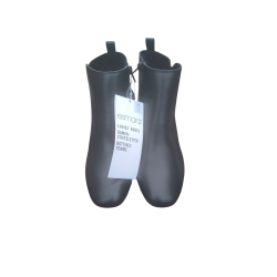 🖤👢 Damskie botki czarne – ESMARA (skóra ekologiczna, upper) ✨ Outlet NOWE