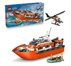 LEGO CITY 60504 Łódź ratunkowa i helikopter