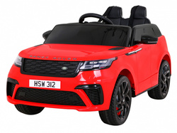 Range Rover Velar na akumulator Czerwony SUV Pilot