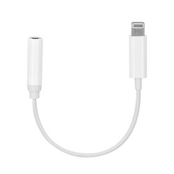 Adapter AUX Lightning męski do Jack 3,5 mm żeński biały