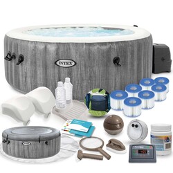 Dmuchane SPA z hydromasażem 196 x 71 cm 4 os. akcesoria premium INTEX 28440
