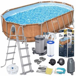 Basen ogrodowy stelażowy 610 x 366 x 122 cm 13w1 Bestway 56719N