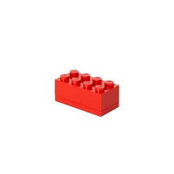 LEGO pudełeczko klocek ósemka czerwony