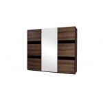 Duża szafa przesuwna Denver D13 z lustrem – pojemność i elegancja w jednym