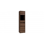 Witryna stojąca do salonu przeszklona dąb monastery Denver D16 – elegancja, funkcjonalność i trwałość