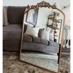 Ozdobne łukowe lustro ścienne w barokowym stylu VIVIANNE Taylor home