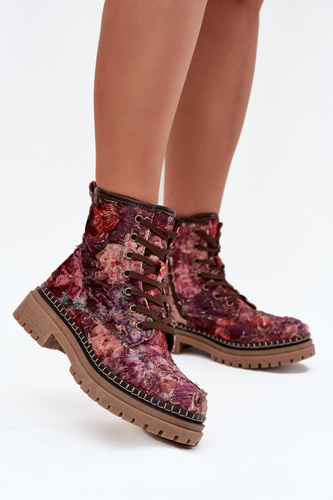 Botki Model Artiker 57C1055 Bordo - Step in style