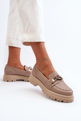 Mokasyny Model Laura Messi 2780252 Dark Beige - Step in style