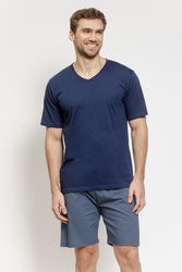 Piżama Męska Model Otto 3586 Navy - Taro