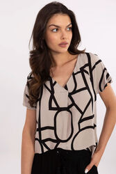 Bluzka Model D73771M11171D Beige - Sublevel