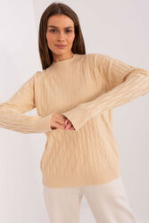 Sweter Damski Model AT-SW-2326.37X Beige - AT