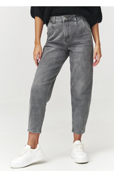 Spodnie Jeansy Damskie Model C14 Grey Jeans - Makadamia