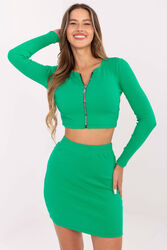 Spódnica Komplet Model RV-KMPL-7526.03 Green - Rue Paris