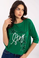 Bluzka Model CLM-BZ-0016.84 Green - Factory Price