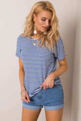 T-shirt Damski Model TP-TS-5480.97P WhiteBlue - Rue Paris