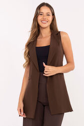 Kamizelka Model IT-KZ-FL5069.84 Brown - Rue Paris