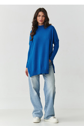 Sweter Damski Model S164 Blue Jeans - Makadamia