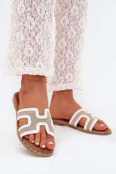 Sandał Klapki Model Vereya LCQ-27 White - Step in style