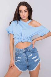 Bluzka Model FA-BZ-6946.93P Blue - Fancy