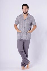 Piżama Męska Model Kacper 1747 Stal - M-Max