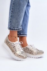 Półbuty Model Zazoo 2821004 Gold - Step in style