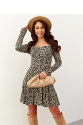 Sukienka Model CXP1169 BlackEcru - By o la la