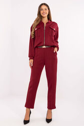 Spodnie Komplet Model IT-KMPL-9731.49 Bordo - Rue Paris