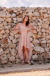 Sukienka Model CAP SUK0371 Cappuccino - Roco Fashion