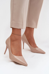 Szpilki Model Jadira LE139P Beige - Step in style