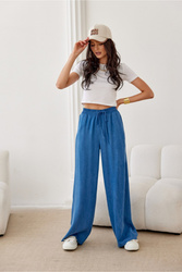 Spodnie Damskie Model Emmy NIE SPD0041 Blue - Roco Fashion