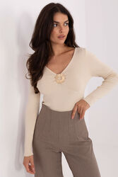 Sweter Damski Model PM-SW-DF61034.76 Light Beige - Factory Price