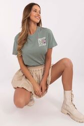 T-shirt Damski Model D12022AC02645G Pistacja - Sublevel