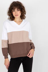 Bluza Damska Model RV-BL-8328.65P WhiteBrown - Rue Paris