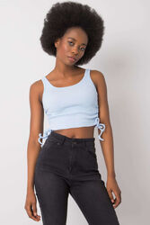 Koszulka Top Model RV-TP-6629.70 Light Blue - Rue Paris