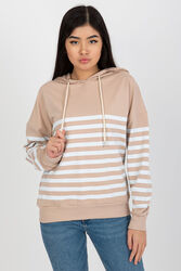 Bluza Damska Model LO-BL-DY-28.01 WhiteBeige - Rue Paris