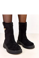 Botki Model Mileda LEI-85 Black - Solea