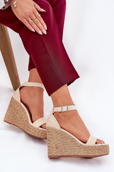 Sandały Model Adelio 5921 Beige - Step in style