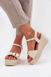 Sandały Model Liniella LOLO22 Beige - Step in style