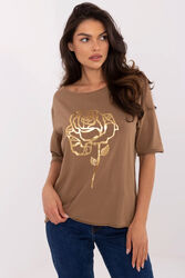 Bluzka Model CLM-BZ-1700.88 Light Brown - Factory Price