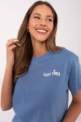 T-shirt Damski Model D12022AC02645G Dark Blue - Sublevel