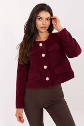 Kurtka Model IT-KR-FL9586.64 Bordo - Rue Paris