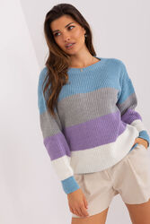 Sweter Damski Model BA-SW-8024.57P GreyBlue - Badu