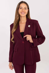 Marynarka Model IT-MA-FL8391.87 Bordo - Rue Paris