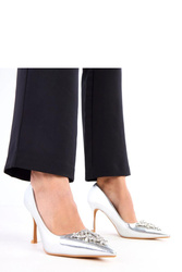 Szpilki Model Almana H8-603 Silver - Solea